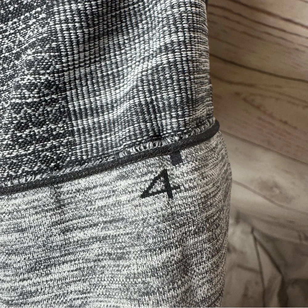 Lululemon Ebb To Street Seamlessly Street Crop Pant Heathered Black Size 4
